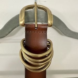 Anthropologie Brown Leather Belt